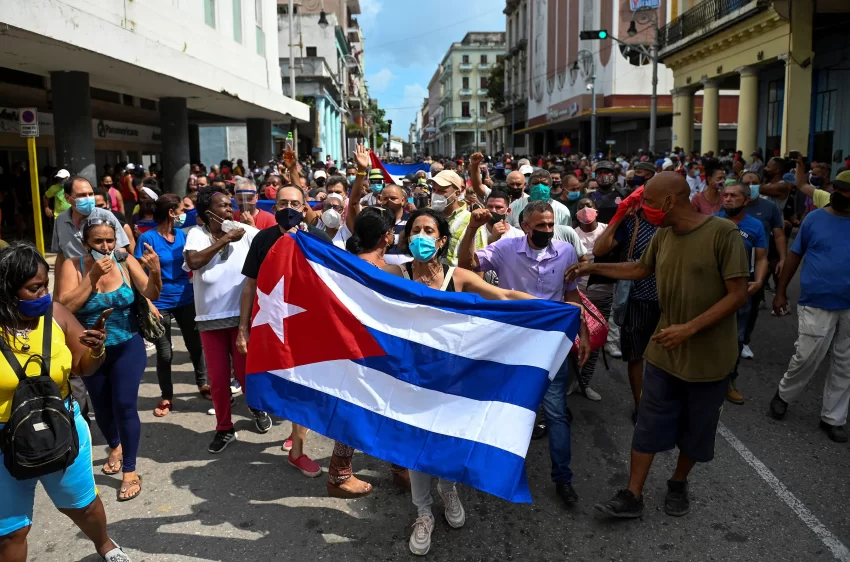 Cuba News. Cubans protesting against food shortages